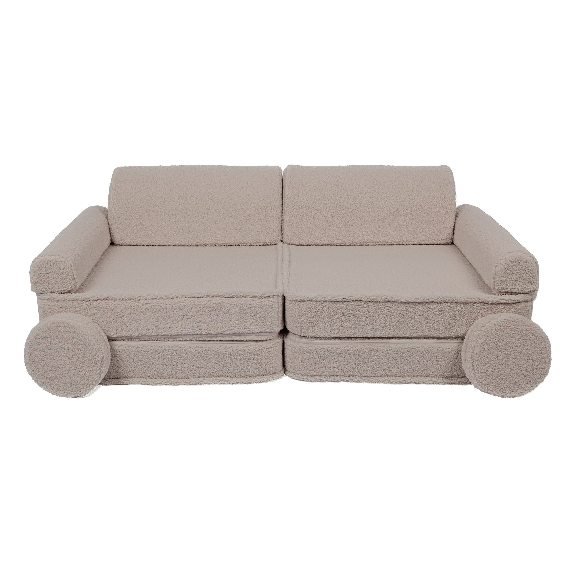 Large modular sofa bed - Bearly premium class, light gray