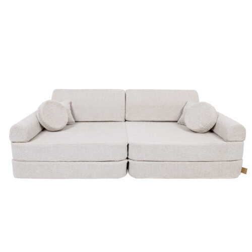 Large modular sofa - premium-class bouclé, Champagne ecru