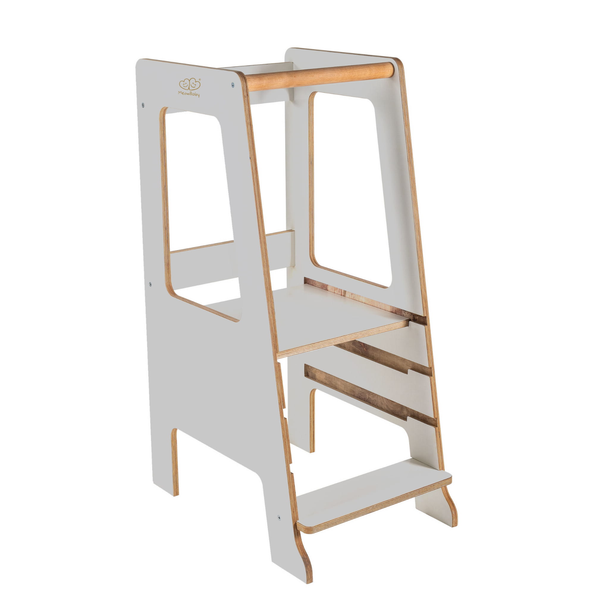MeowBaby® Plywood õppetorn Scandi - hall