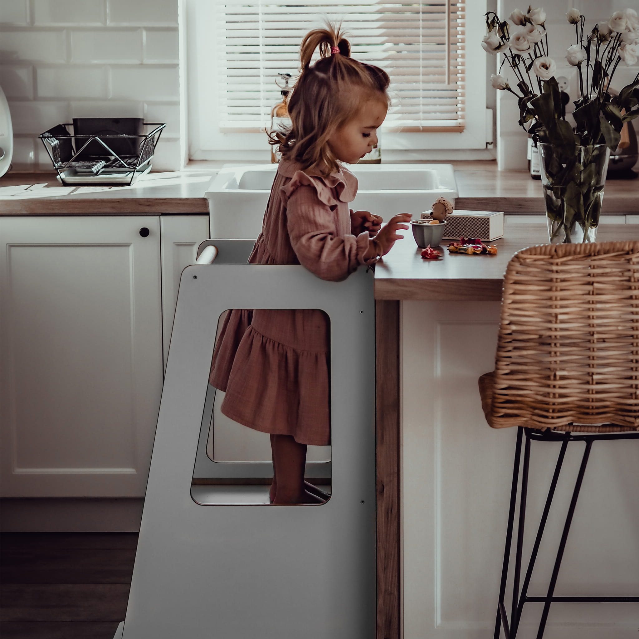 MeowBaby® Plywood õppetorn Scandi - hall - Pilt 3