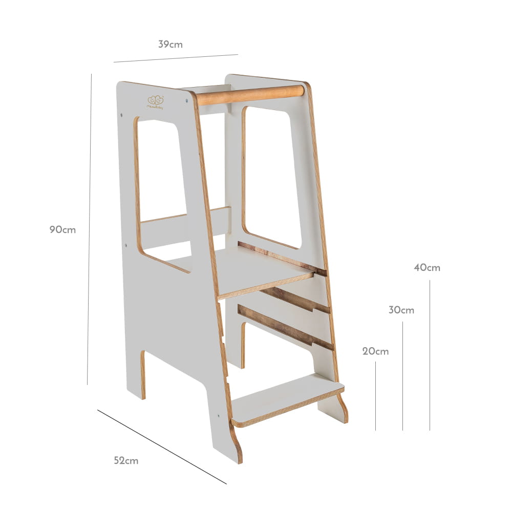 MeowBaby® Plywood õppetorn Scandi - hall - Pilt 6