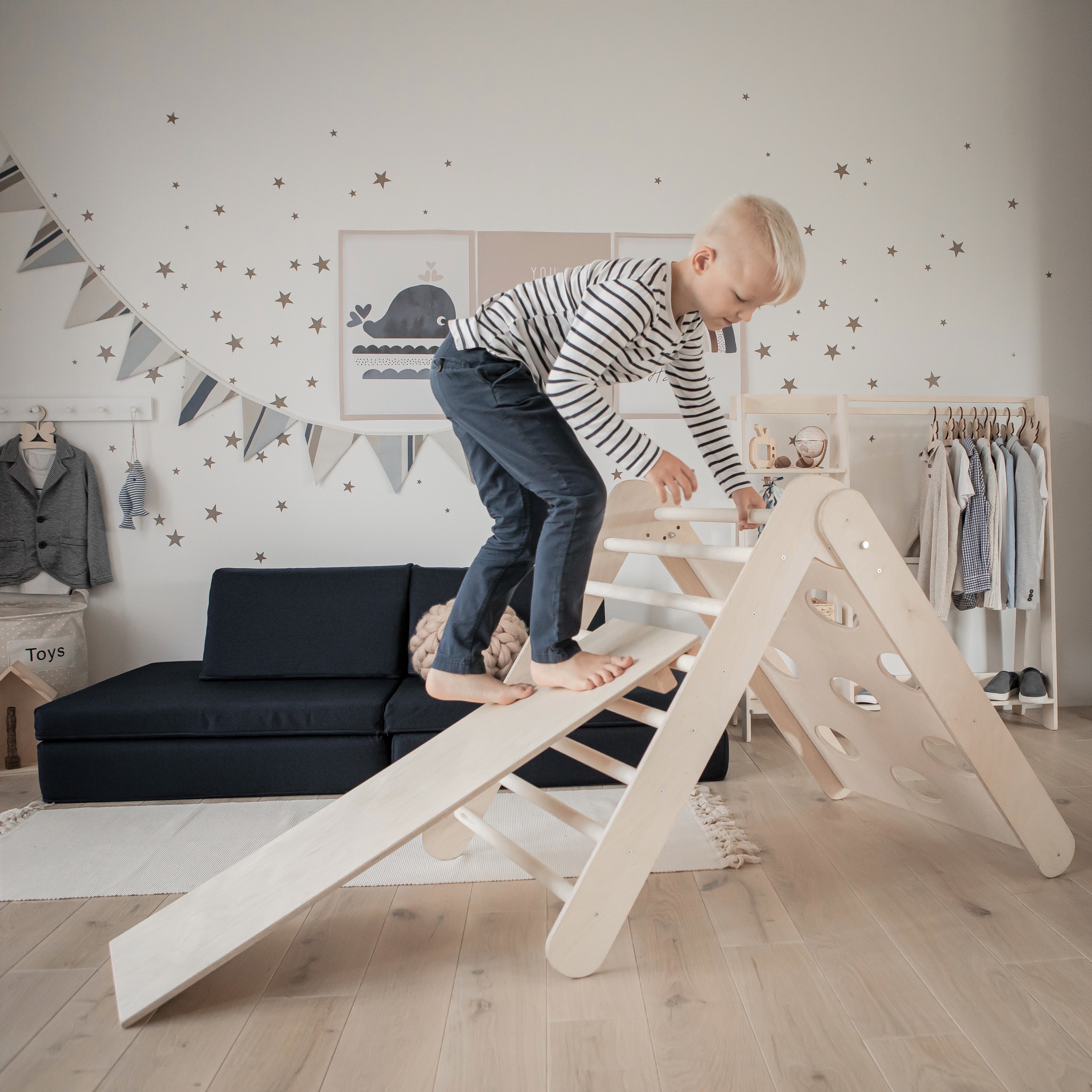 2-ühes Montessori ronimiskolmnurk kaldteega - Pilt 5