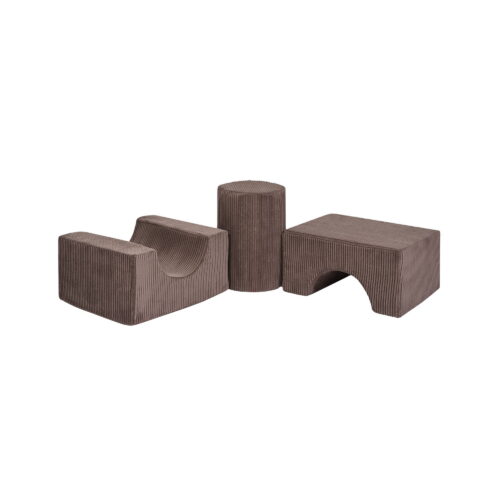 Aesthetic kujundite komplekt 3 osaga - pruun