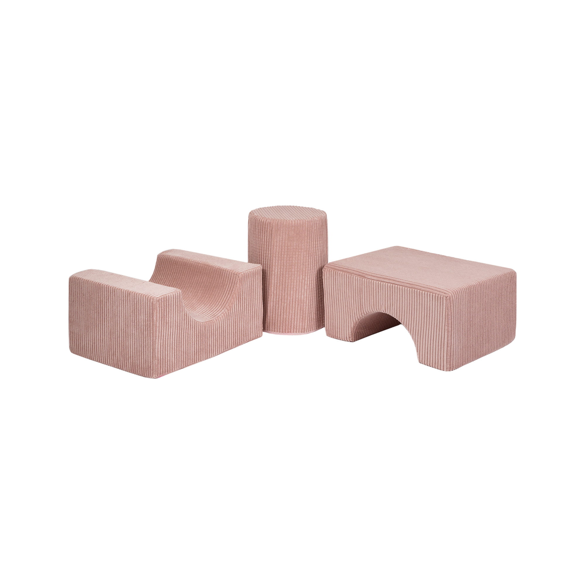 Aesthetic kujundite komplekt 3 osaga - puudriroosa - Pilt 2