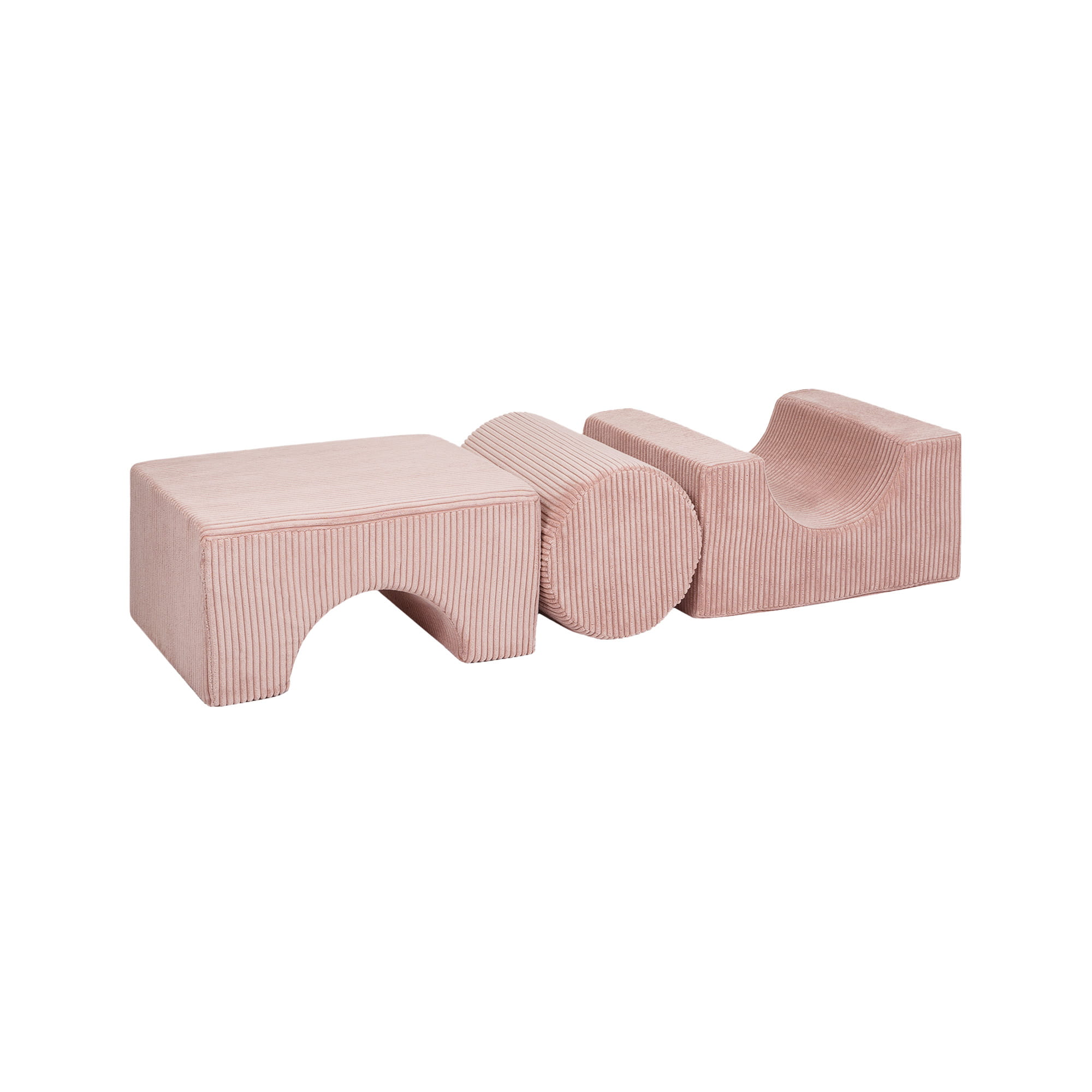 Aesthetic kujundite komplekt 3 osaga - puudriroosa - Pilt 3