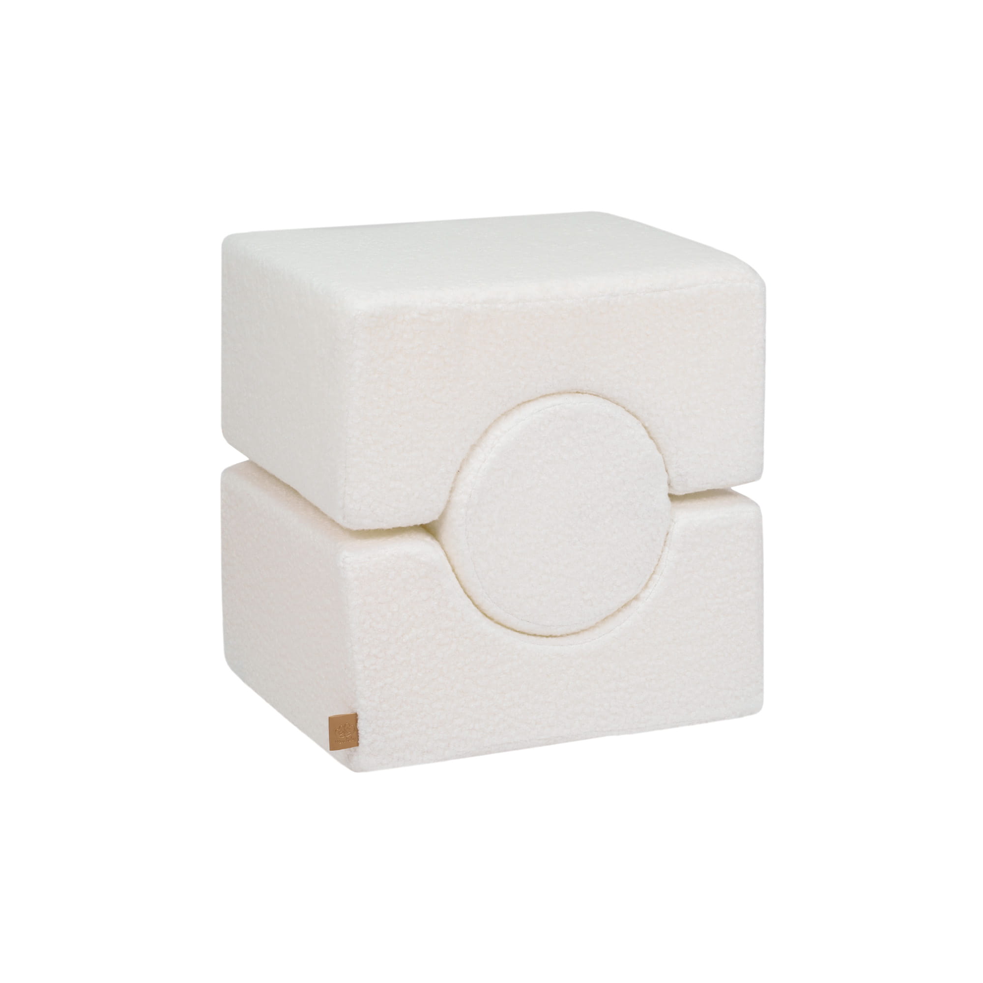 Bouclé-kangaga kujundite komplekt 3 osaga - valge - Pilt 4