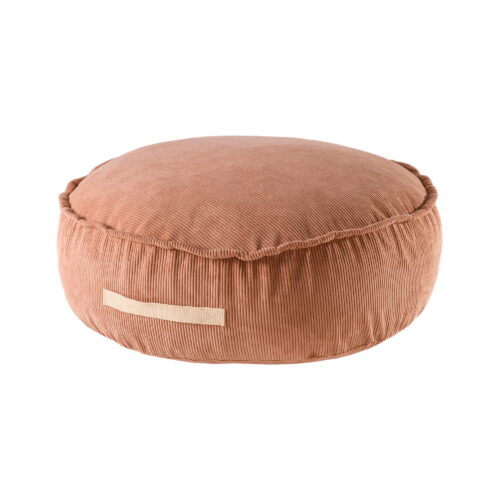MeowBaby® ümmargune velvetist tumba - Designer Seating lastele - telliskivikarva