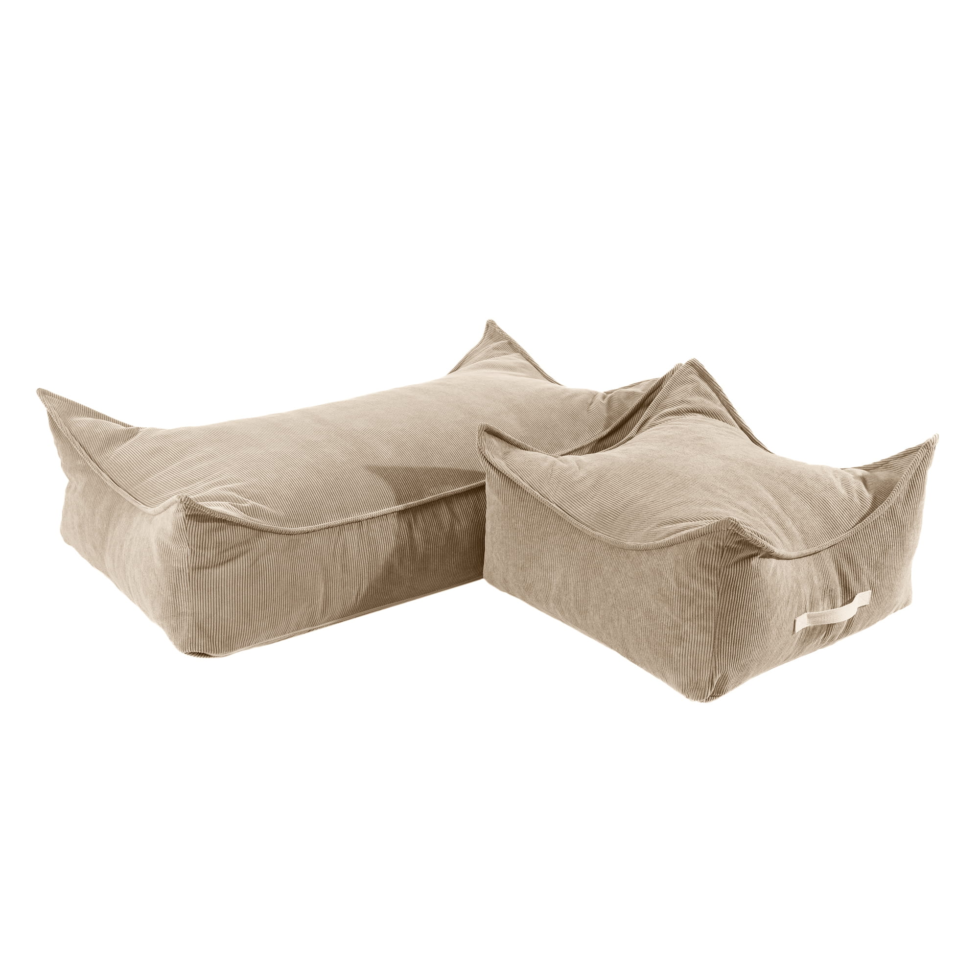 MeowBaby® ruudukujuline velvetist lastetumba - liiv - Pilt 3