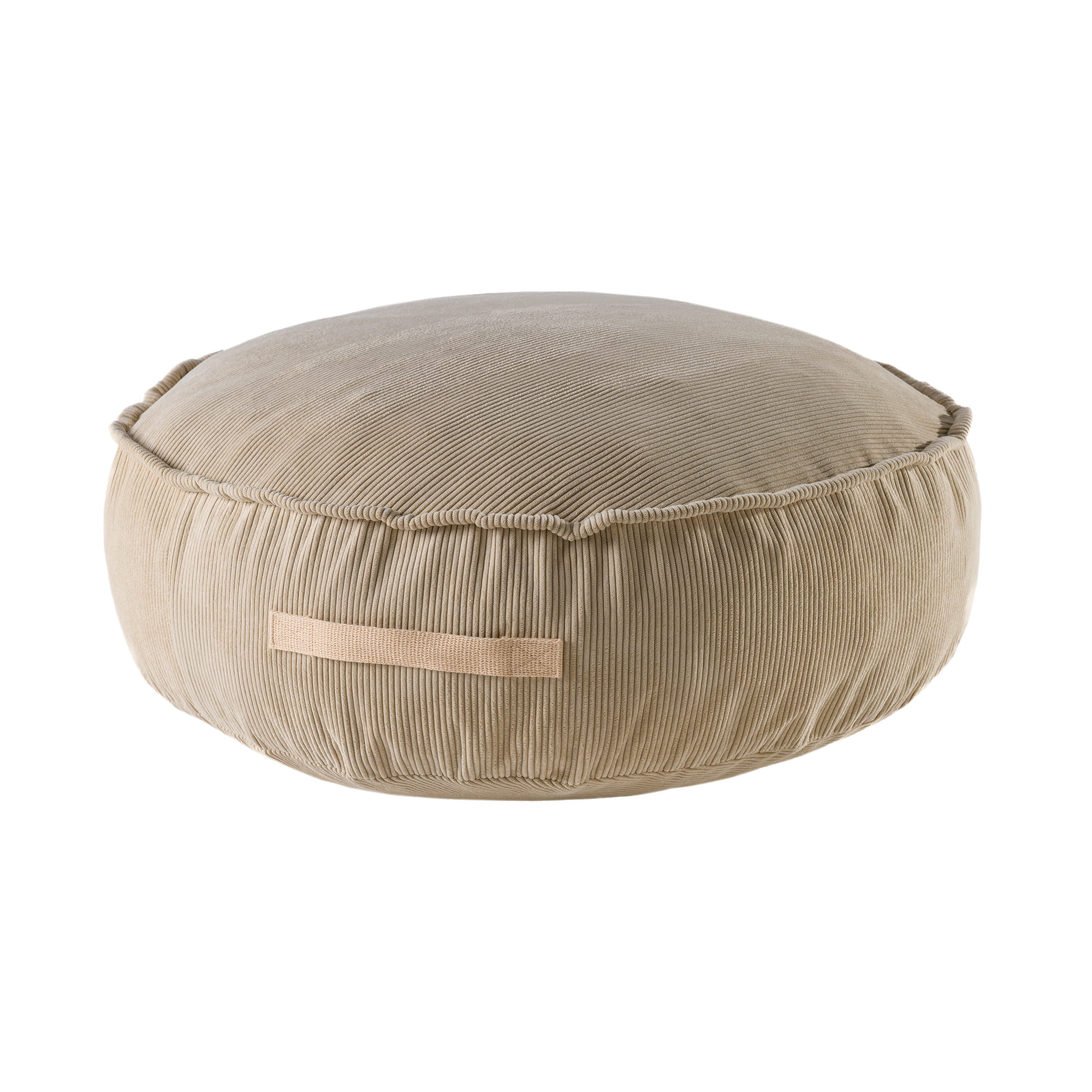 MeowBaby® ümmargune velvetist tumba - Designer Seating lastele - liiv