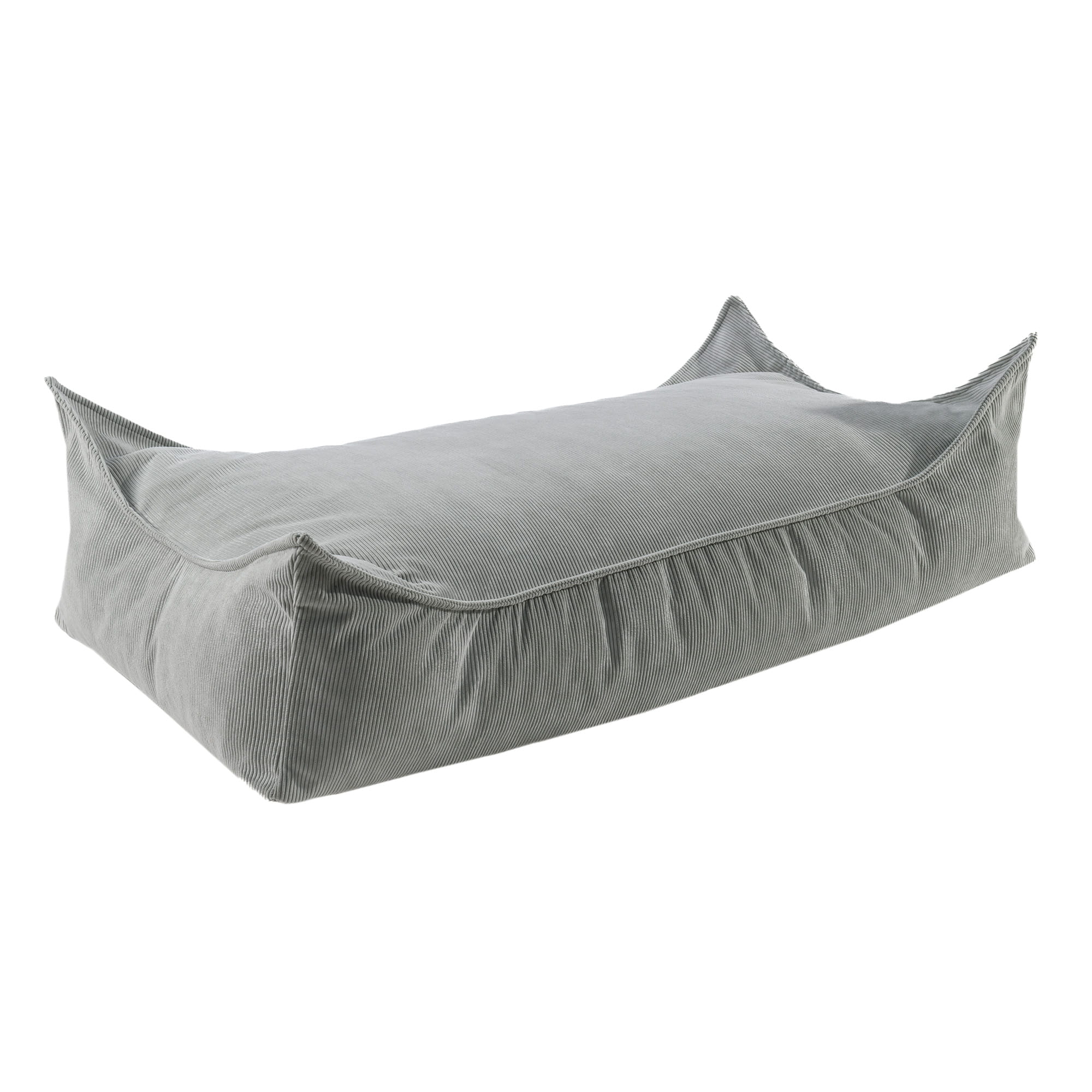 MeowBaby® ristkülikukujuline velvetist lastetumba - hall
