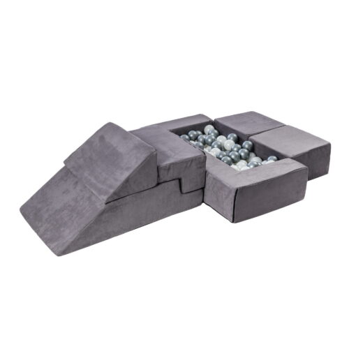 MeowBaby® sametiste klotside komplekt - Multifunctional Playground lastele - hall