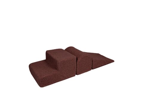 Bearly velvetist kujundite komplekt 3 osaga - pruun