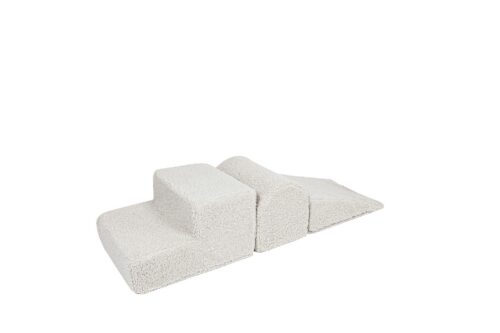 Bearly velvetist kujundite komplekt 3 osaga - kreem