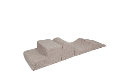 Bearly velvetist kujundite komplekt 4 osaga - helehall