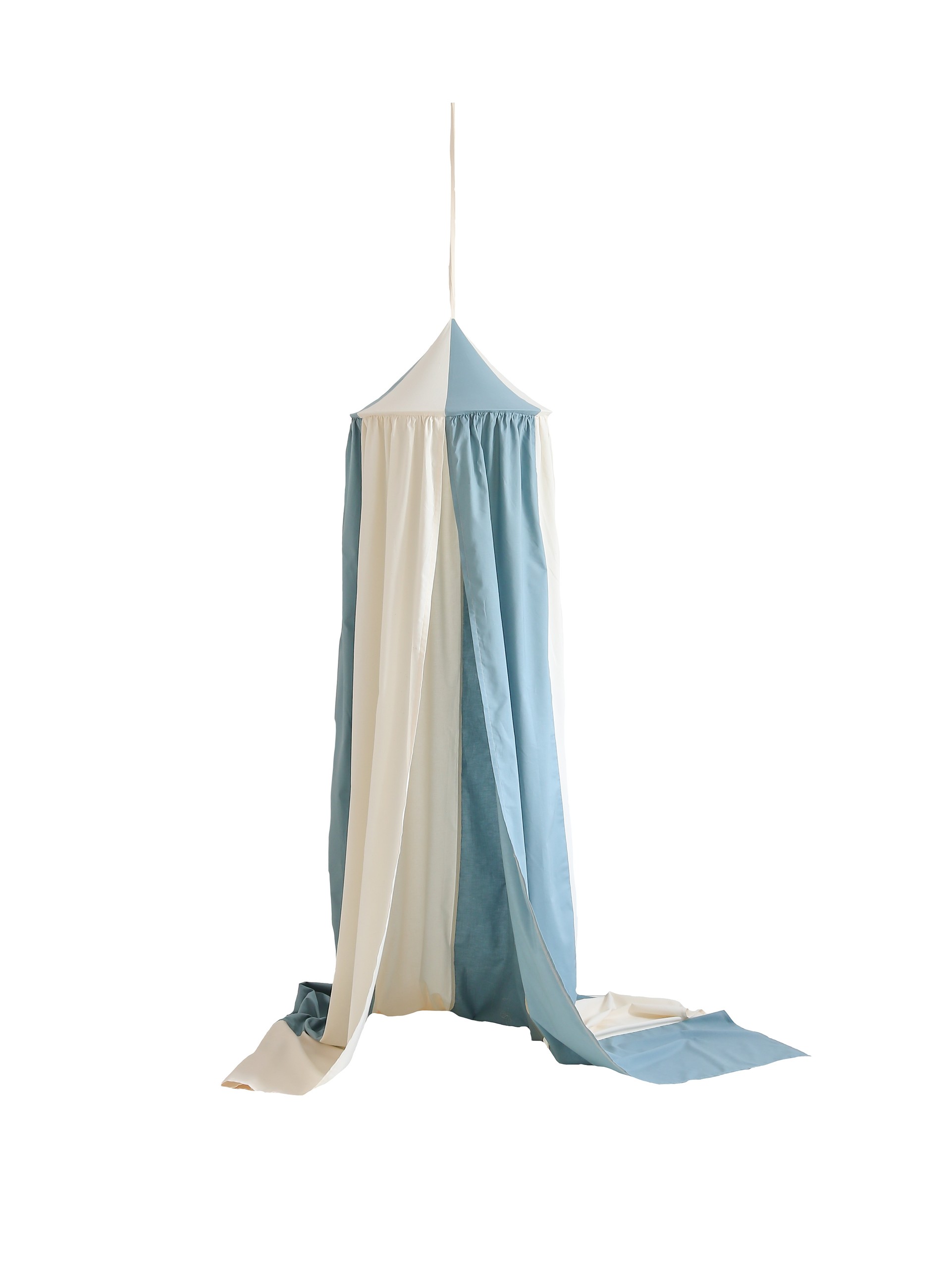 Canopy made of organic cotton and linen - Blue Circus - Image 2