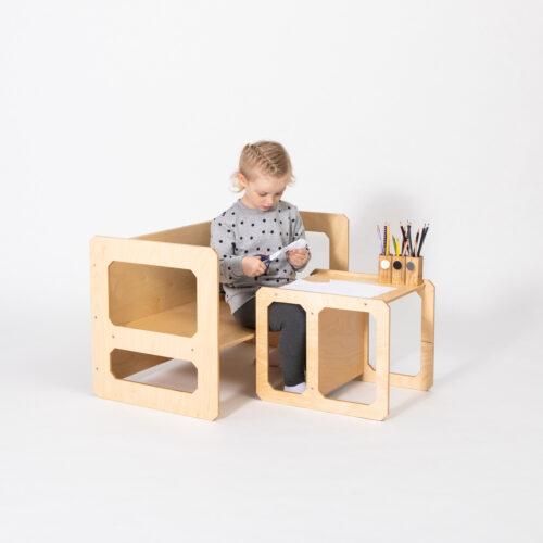 Montessori Weaning laud ja tool komplekt - 1 tooliga