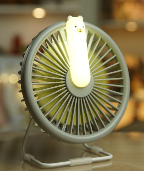 Väike karukujuline ventilaatorlamp - hall