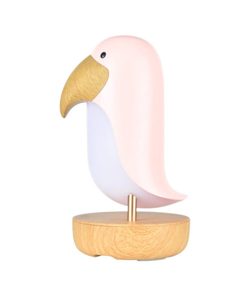 Kõlariga lamp - roosa lind