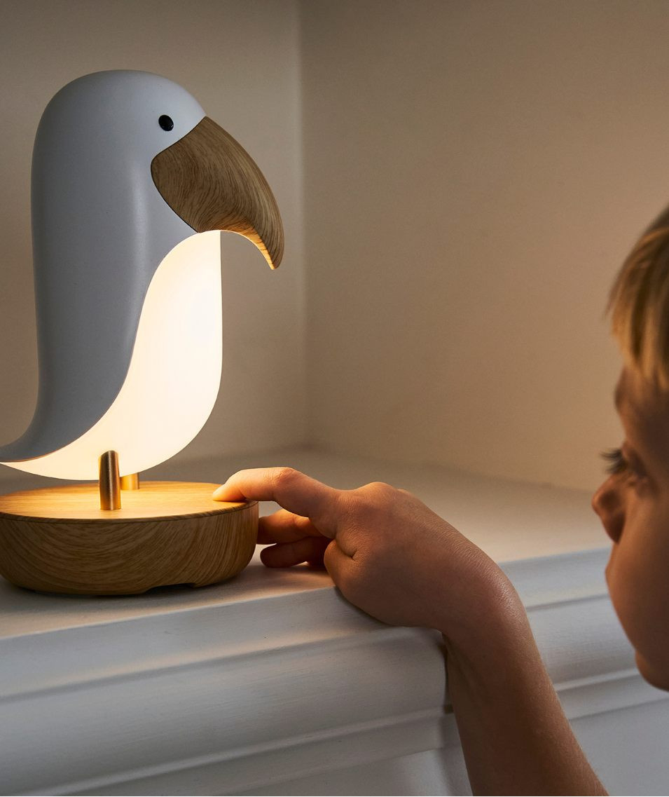 Kõlariga lamp - valge lind - Pilt 2