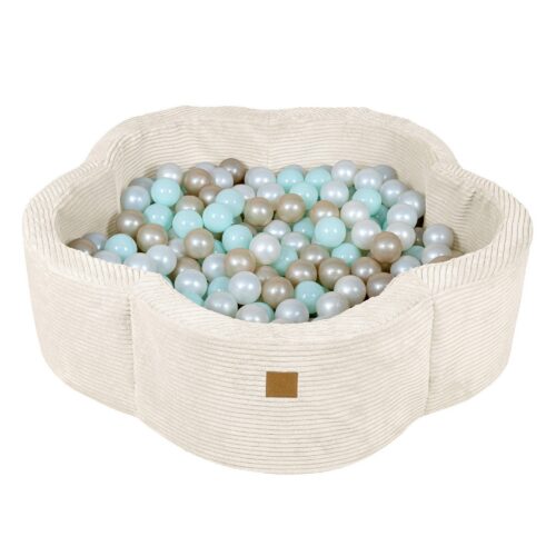 Foam ball pit for babies - Vanilla flower design