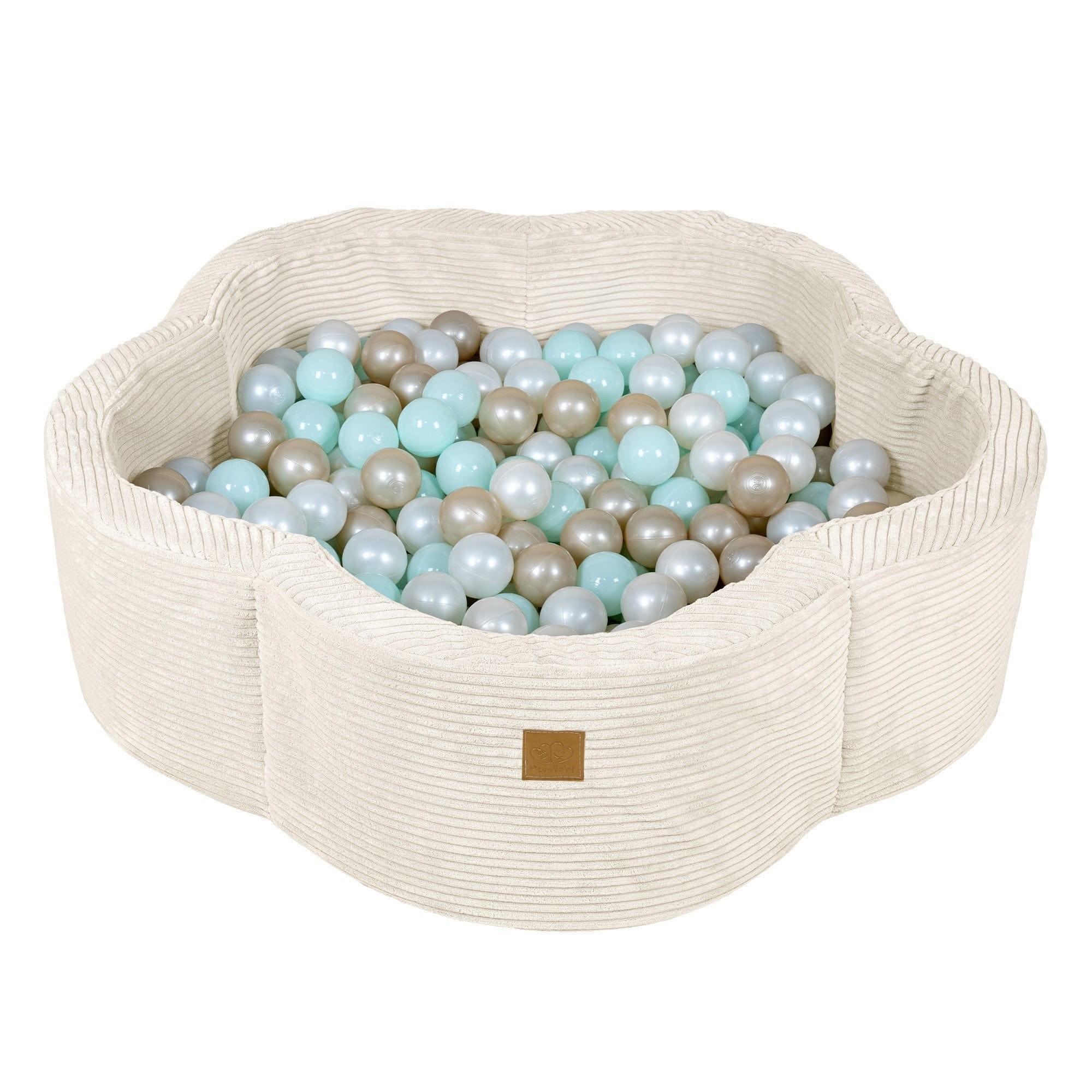 Foam ball pit for babies - Vanilla flower design