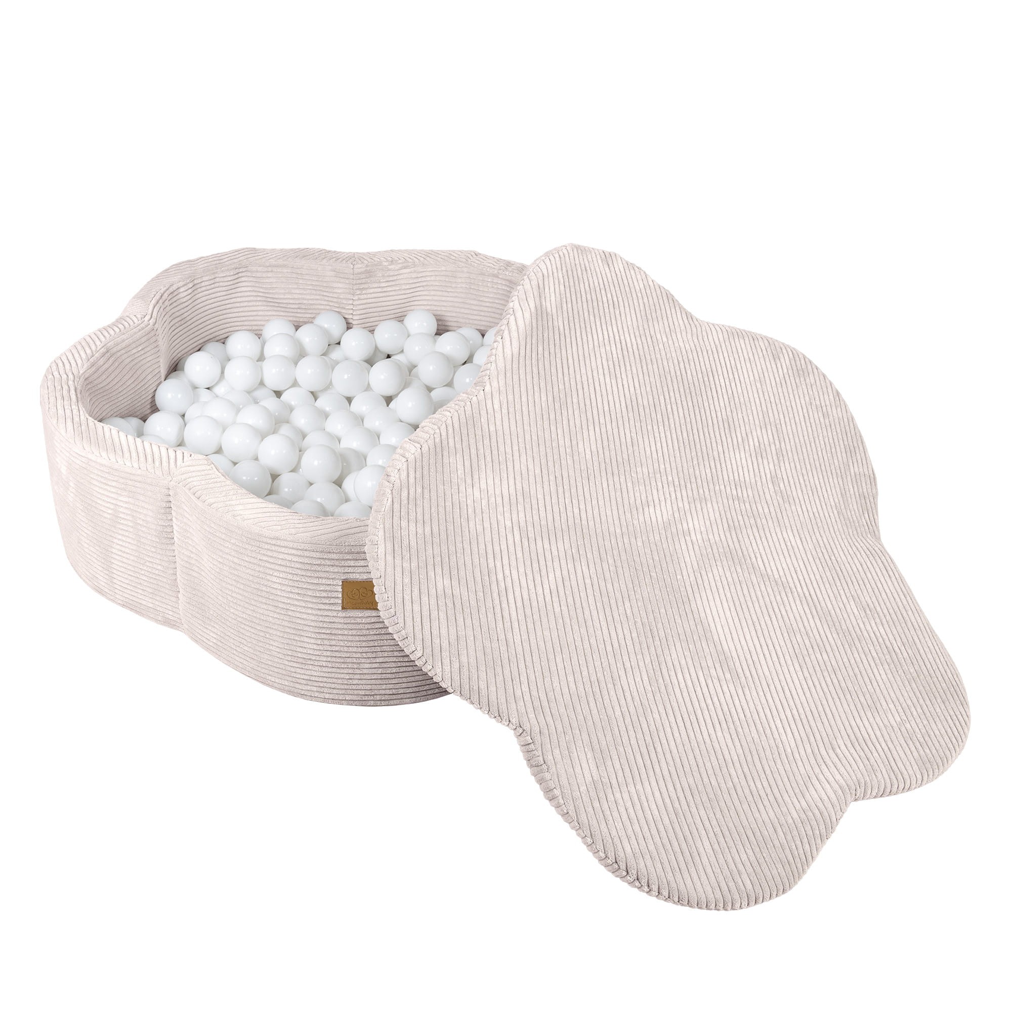 Foam ball pit for babies - elegant ecru flower - Image 6