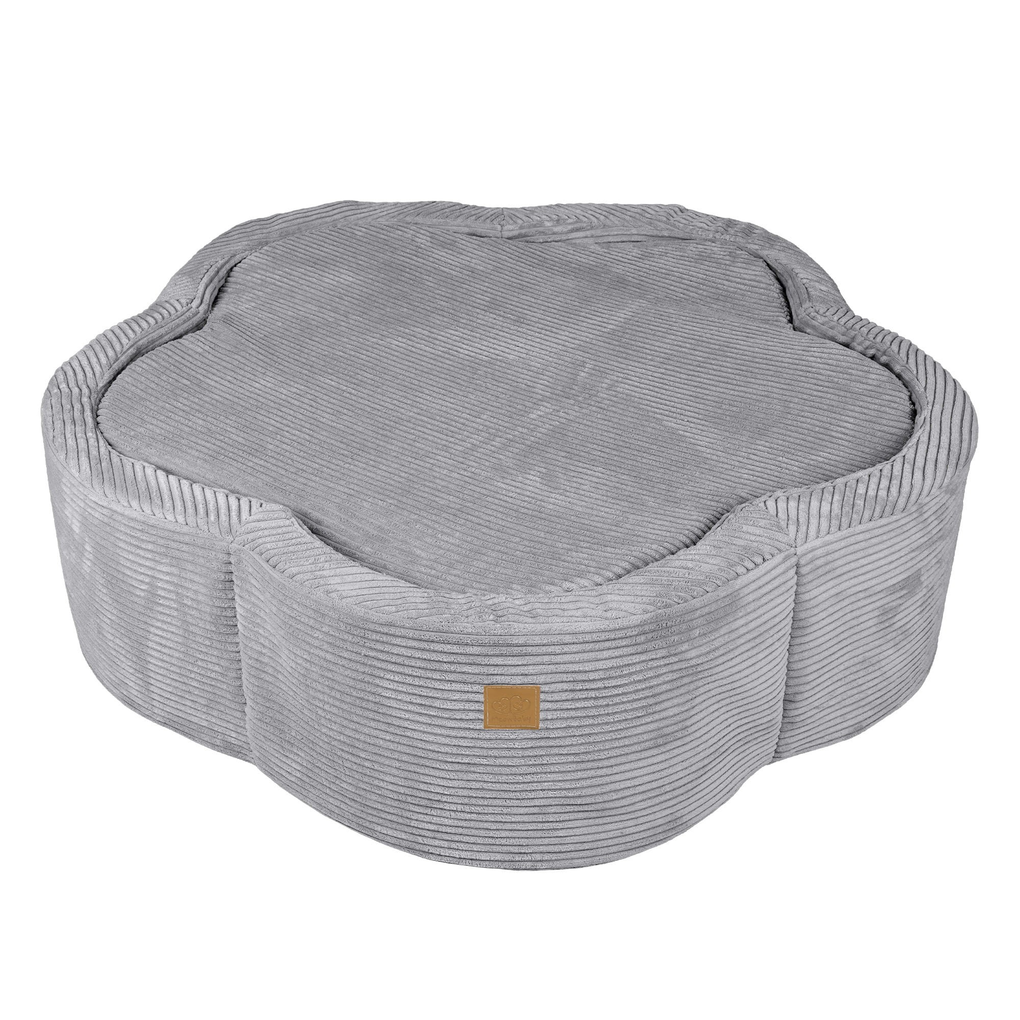 Foam ball pit for babies - elegant gray flower - Image 5