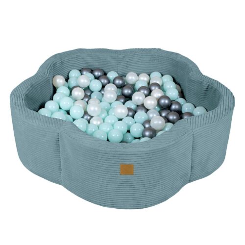 Foam Ball Pit for Babies - Aesthetic Turquoise and Pink