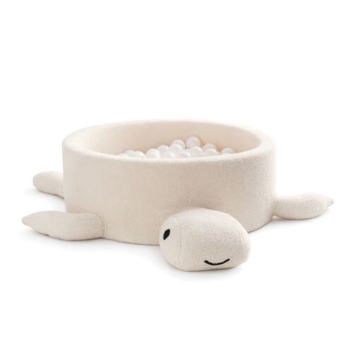 Foam ball pit for babies without balls - Cheesecake Turtle, cream-beige bouclé
