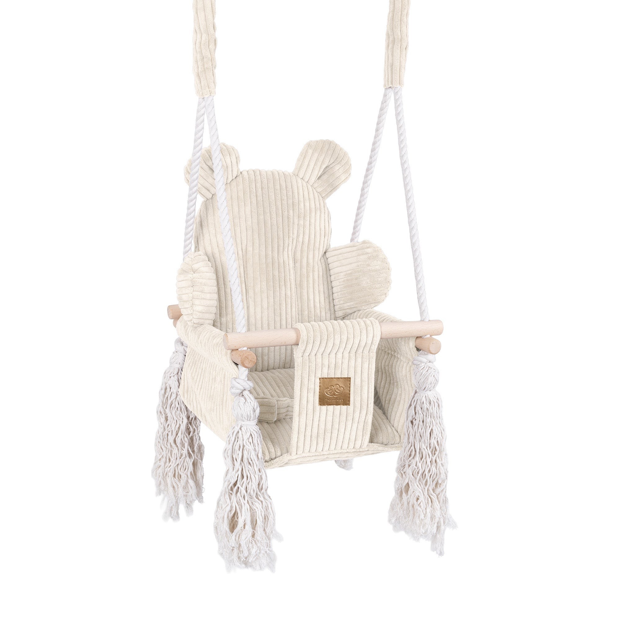 Indoor baby swing, teddy - ecru
