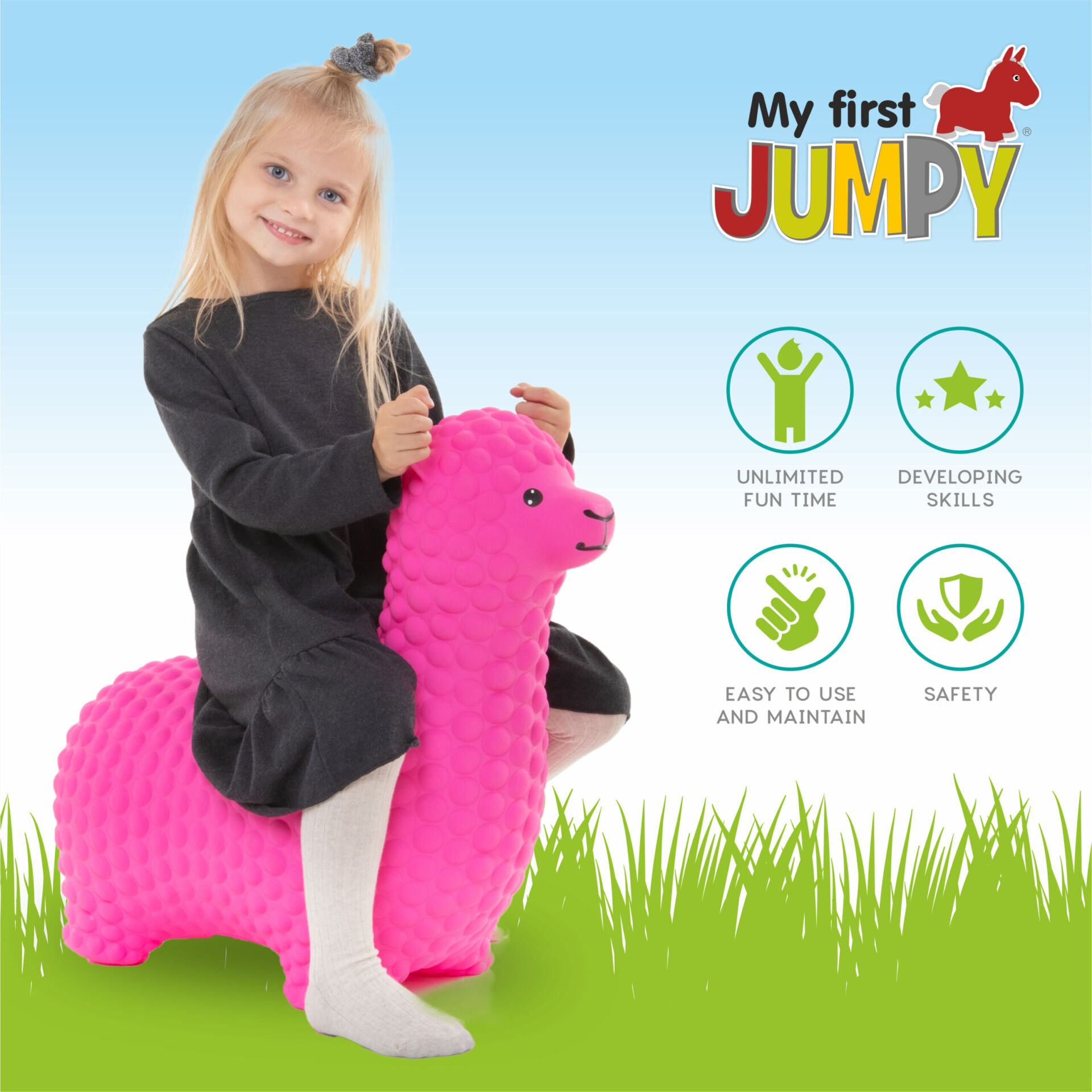 Minu esimene JUMPY - roosa alpaka - Pilt 2
