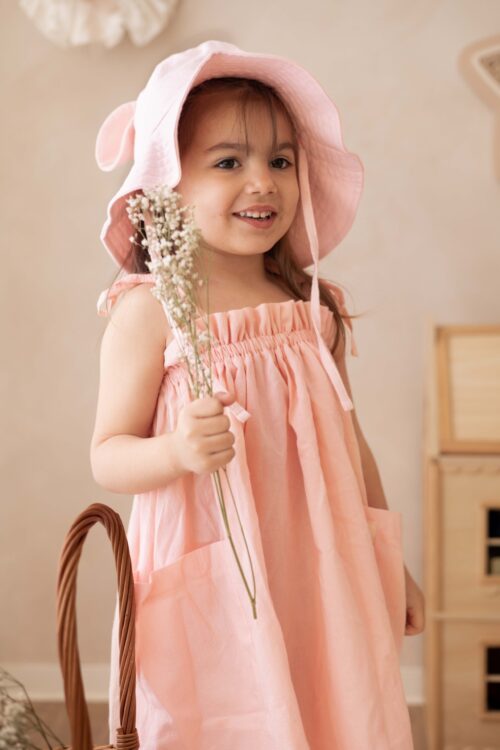 Milka Children's Dress - Peach
