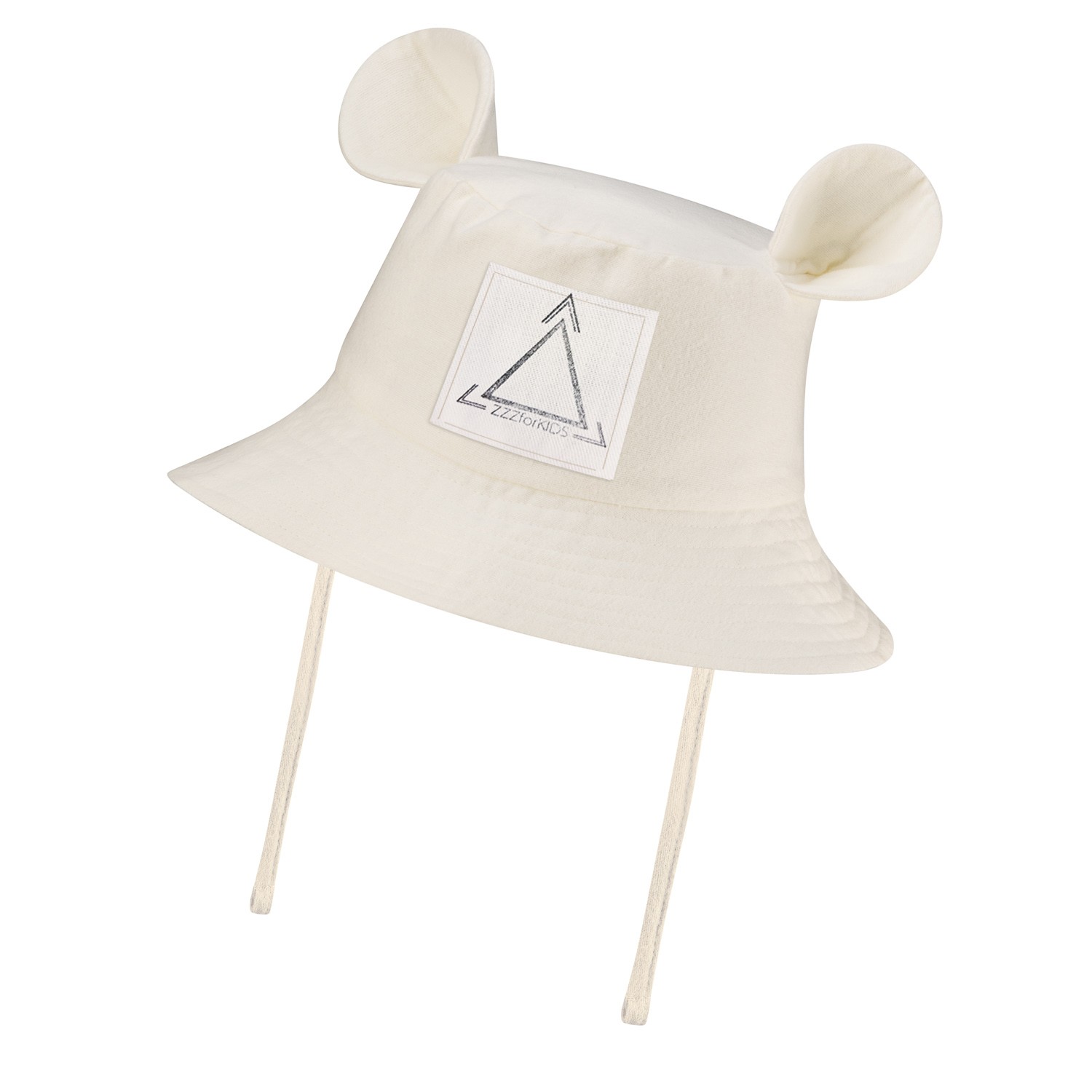 Children's Hat with Ears - Ecru