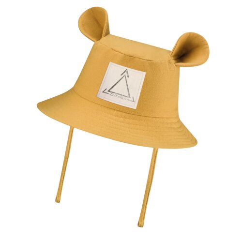 Children's Hat with Ears - Mustard Yellow