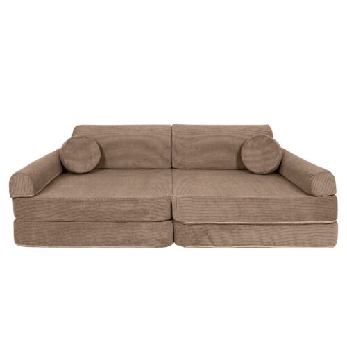 Large Modular Sofa - Slimcord Ribbed Velvet, Brown