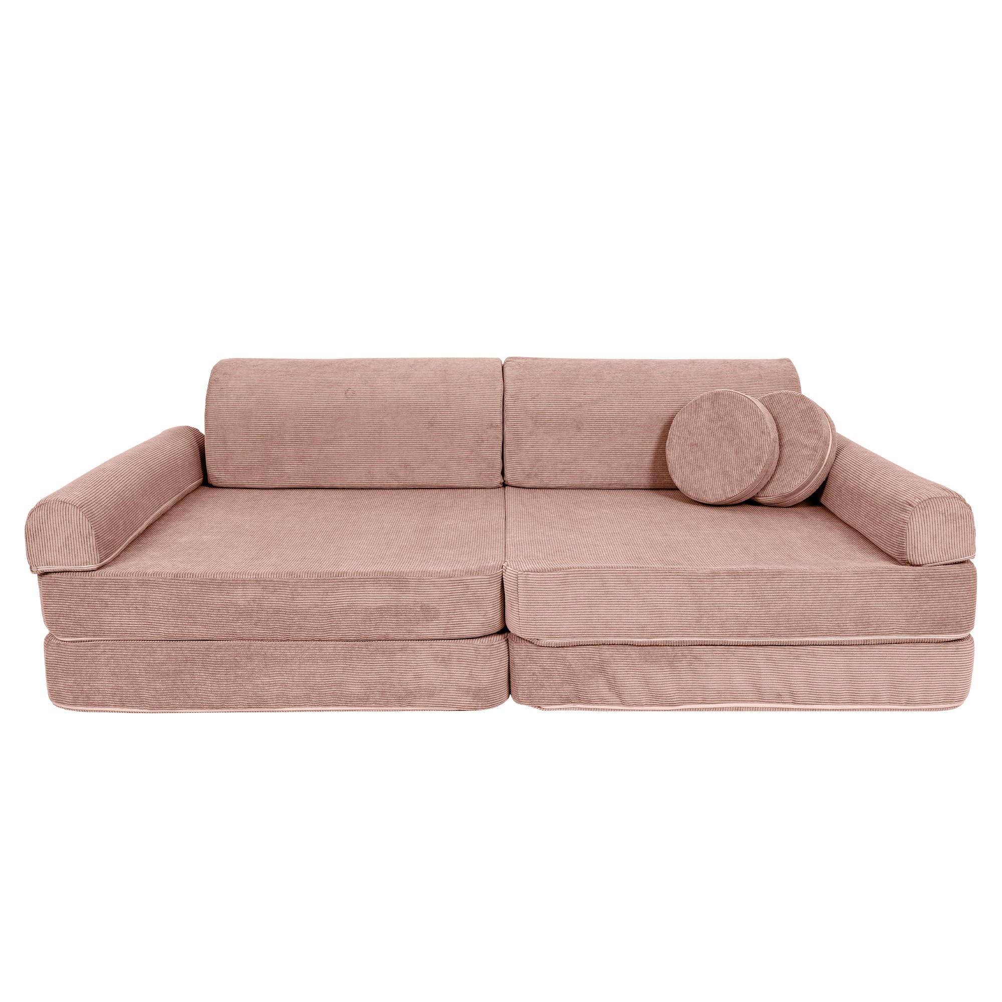 Large Modular Sofa - Slimcord Ribbed Velvet, Pink