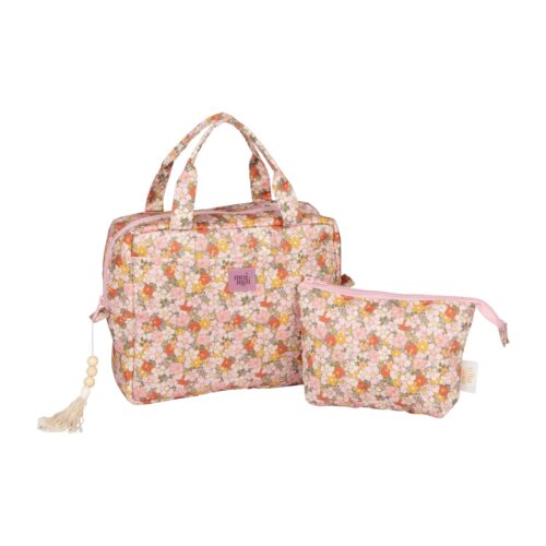 2-osaline meigikottide komplekt - roheline aed