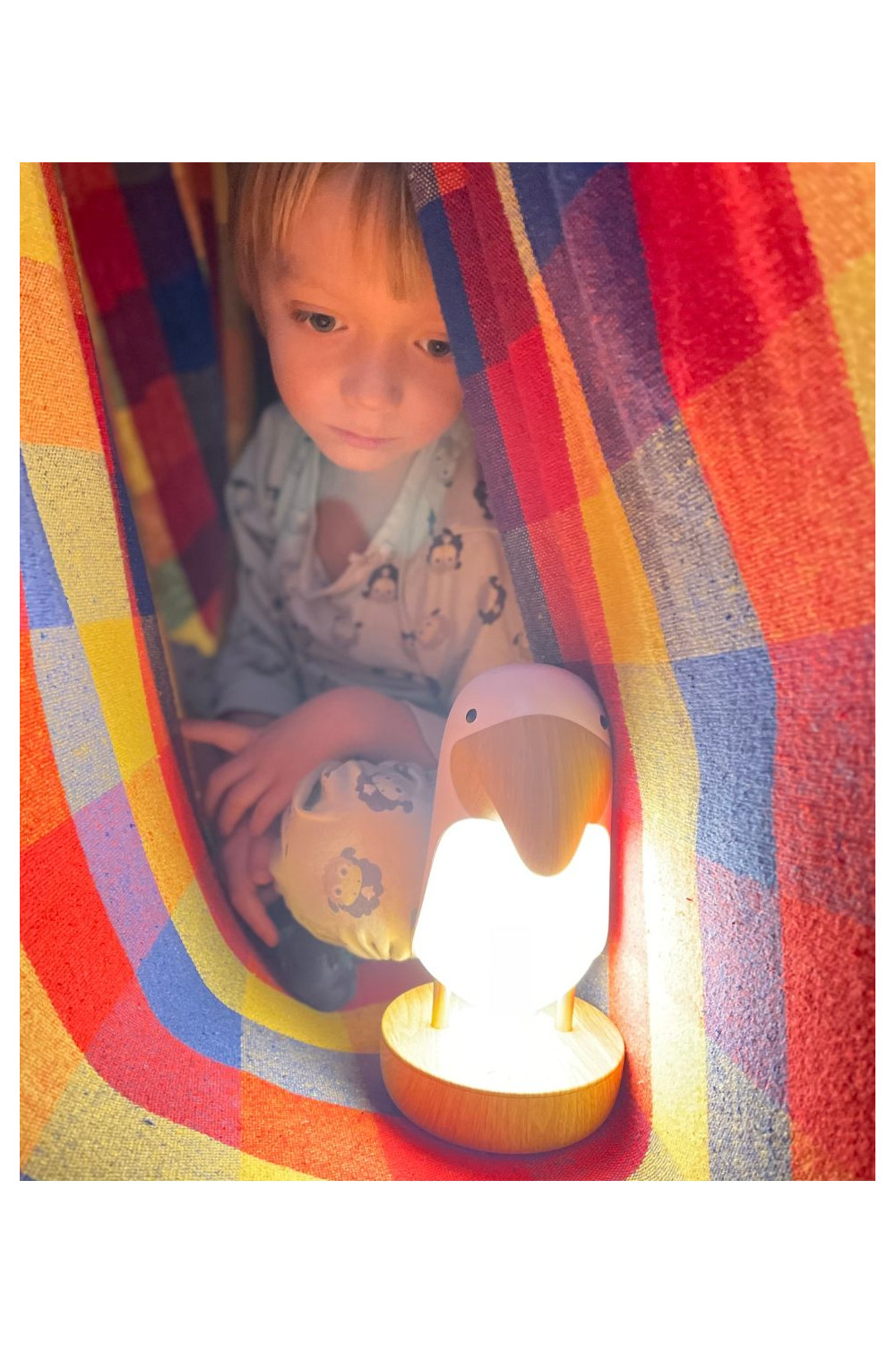 Kõlariga lamp - valge lind - Pilt 4