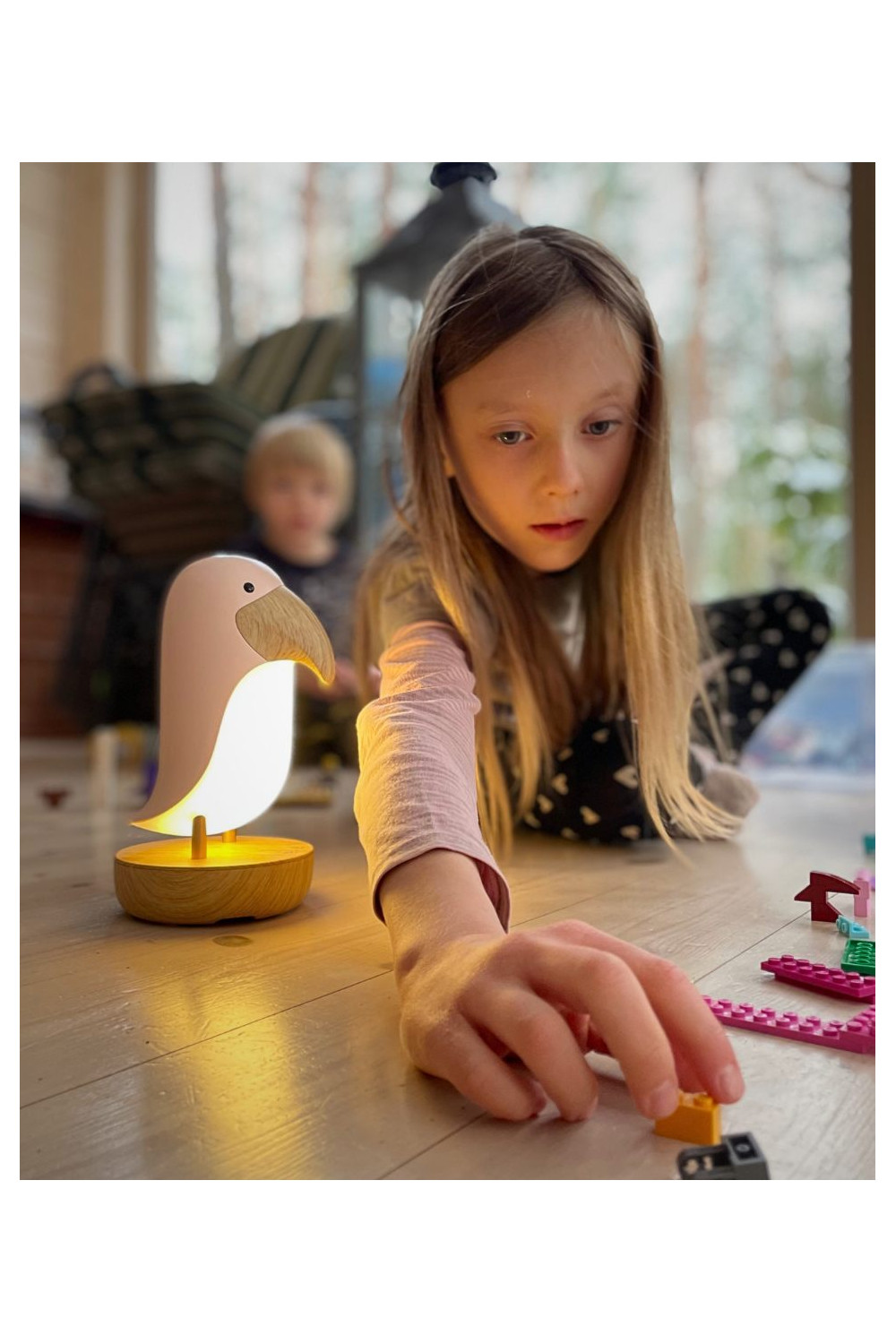 Kõlariga lamp - valge lind - Pilt 3
