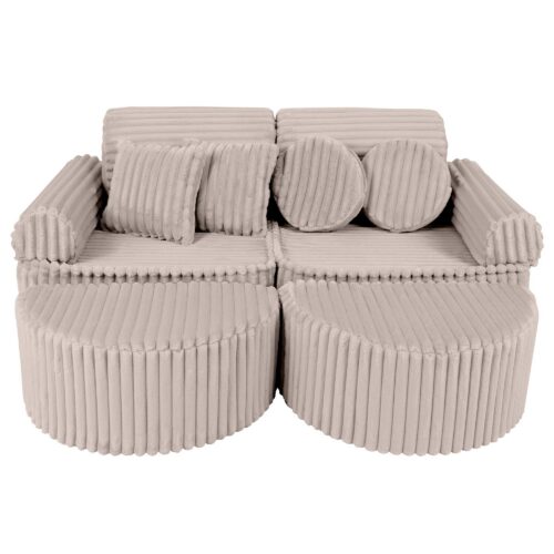 Keskmine modulaarne lastediivan - Churros beež Plus