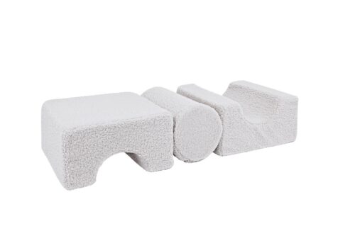 MeowBaby® Bearly kujundite komplekt 3 osaga - valge