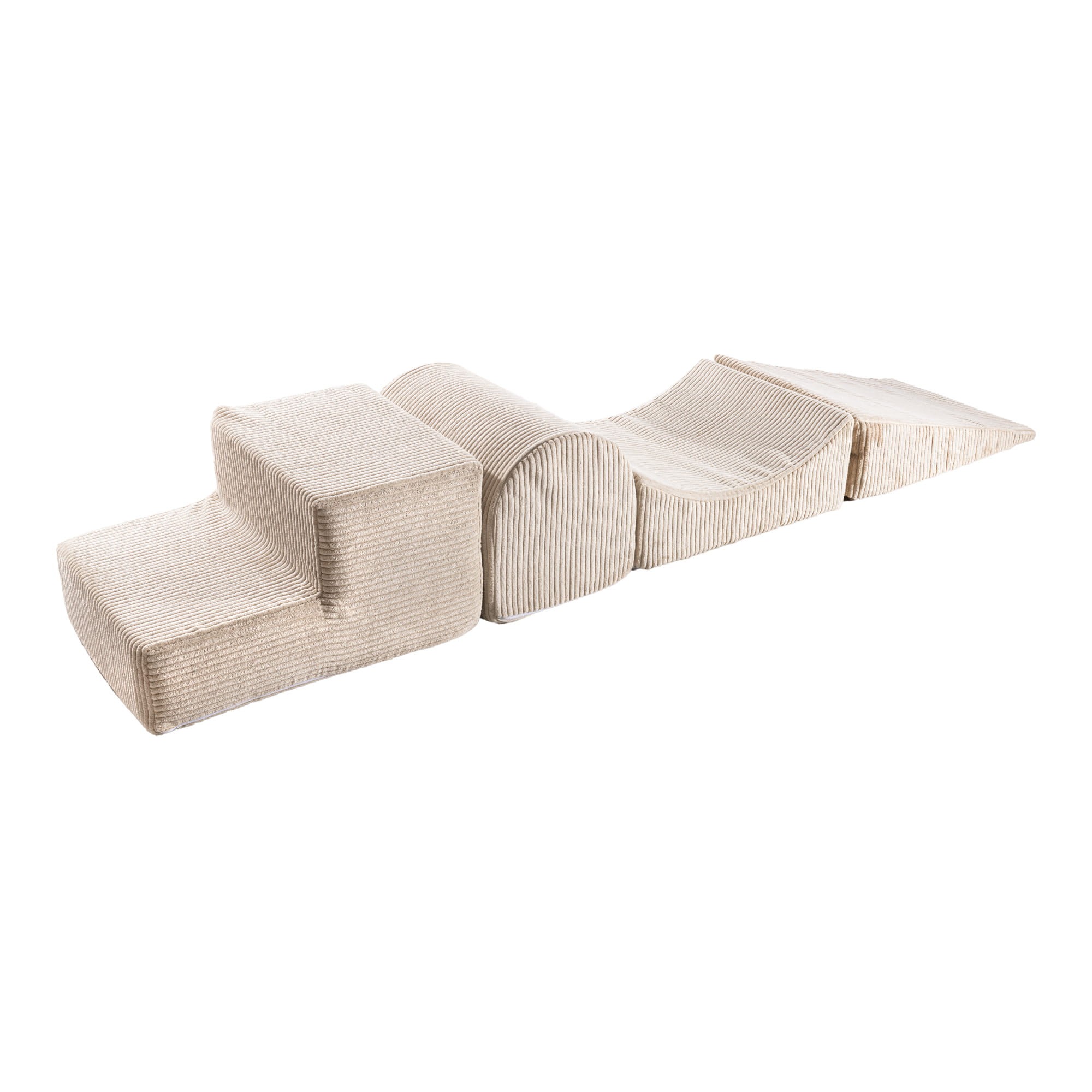 MeowBaby® 4-Piece Velvet Design Set - Ecru