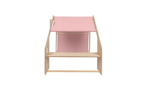MeowBaby® naturaalne puidust mängumaja lastele - roosa katus
