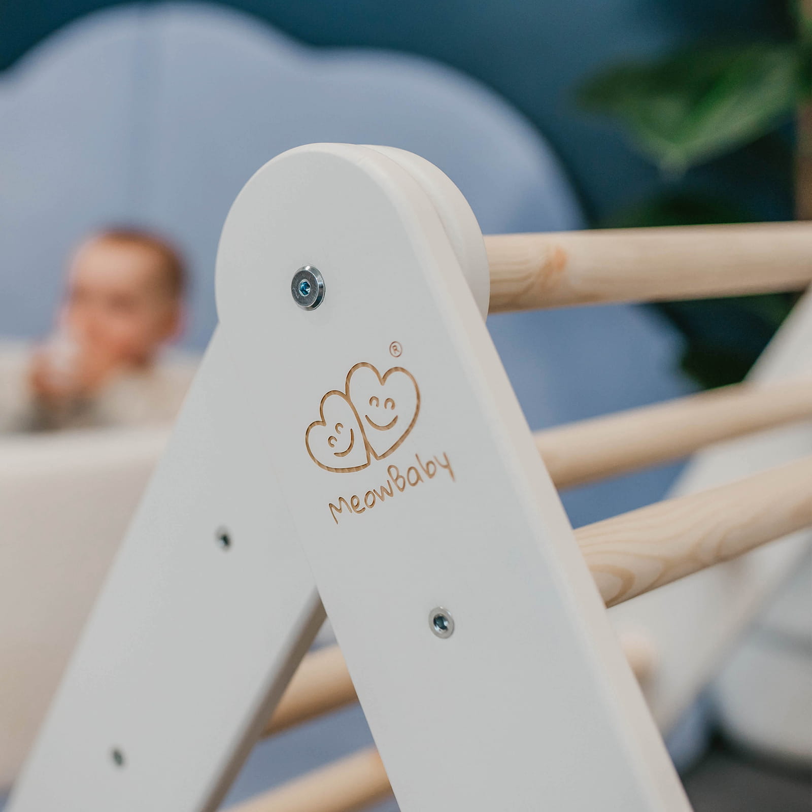 Pikleri Wooden Climbing Ladder - White - Image 12