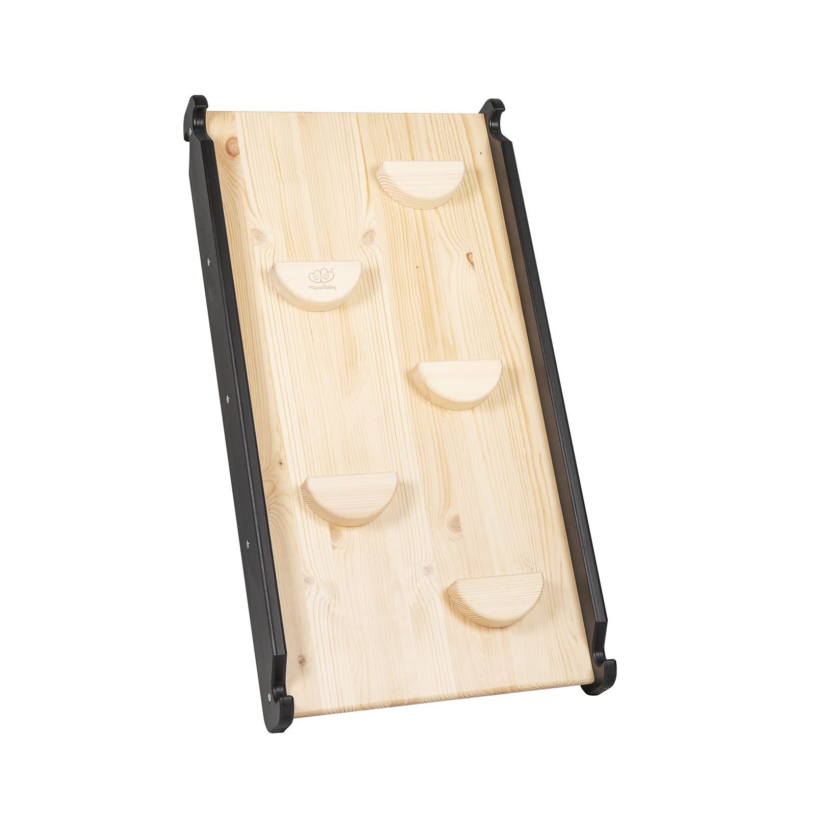 Ladder with a slide and climbing wall - black - Image 2