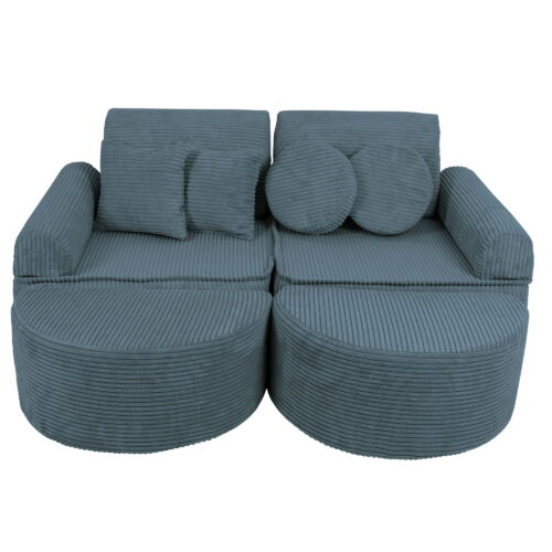 Keskmine modulaarne lastediivan - Aesthetic türkiis Plus