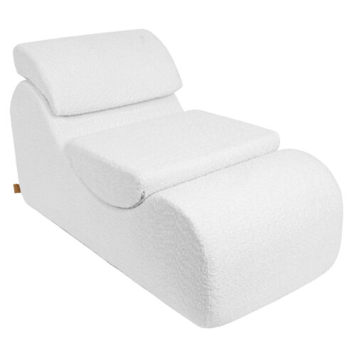 Wave lamamistool - valge bouclé