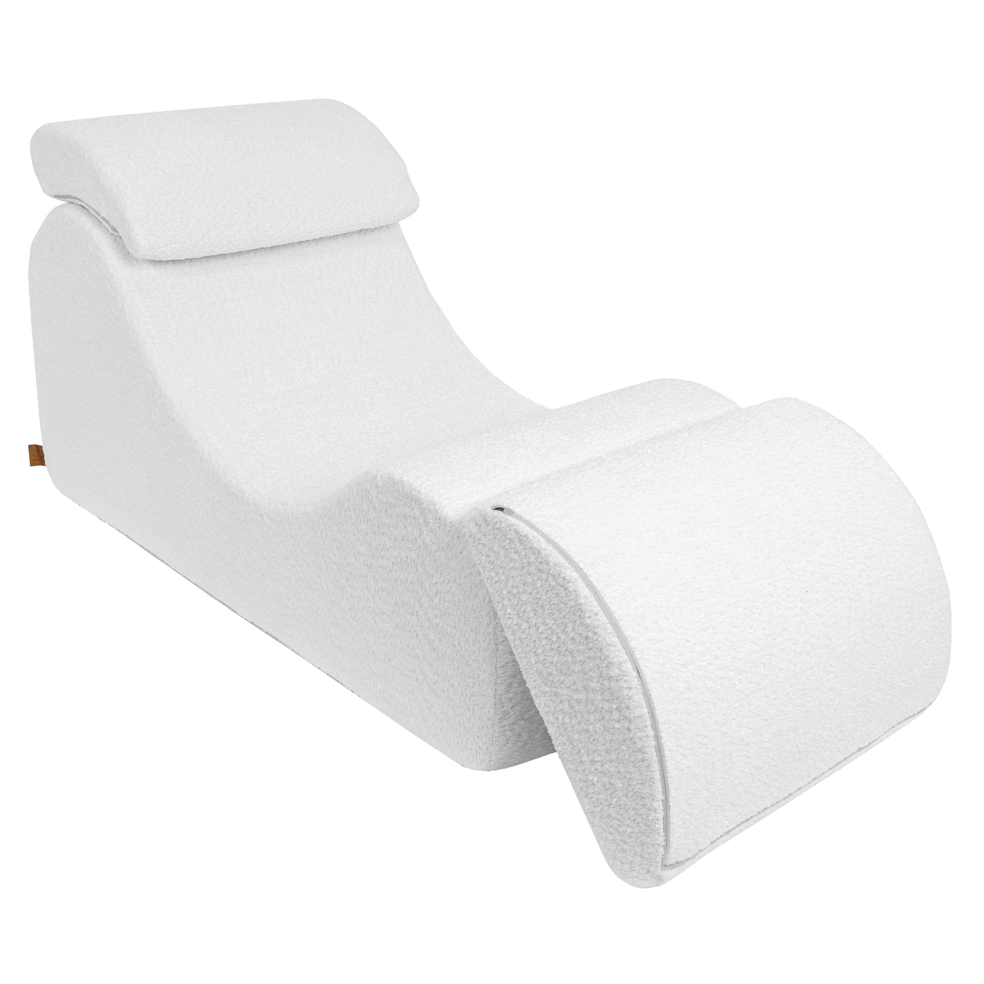 Wave lamamistool - valge bouclé - Pilt 8