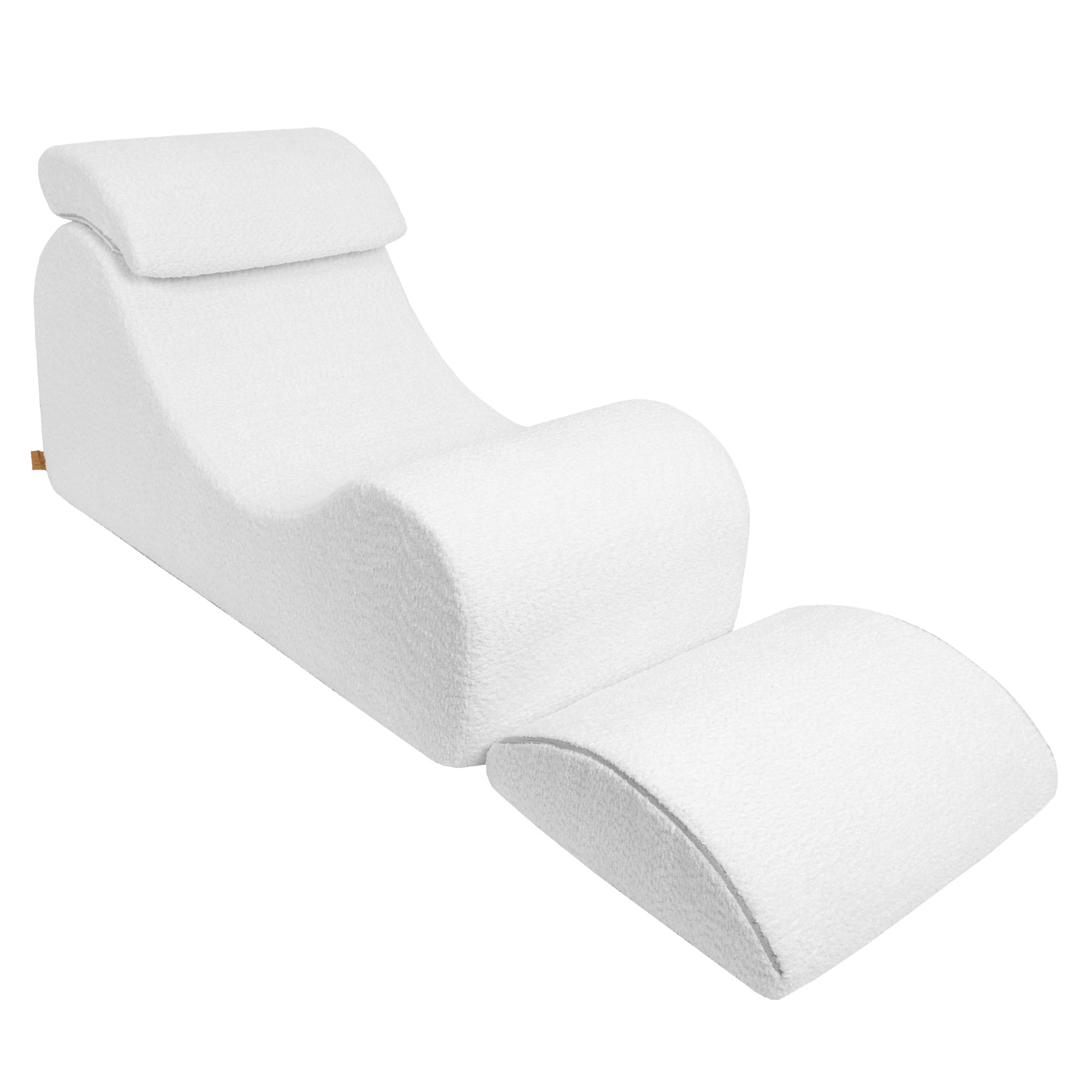 Wave lamamistool - valge bouclé - Pilt 2