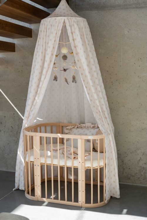 Orgaanilisest puuvillast baldahhiin - boho-lilled